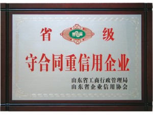 省级守合同重信用企业